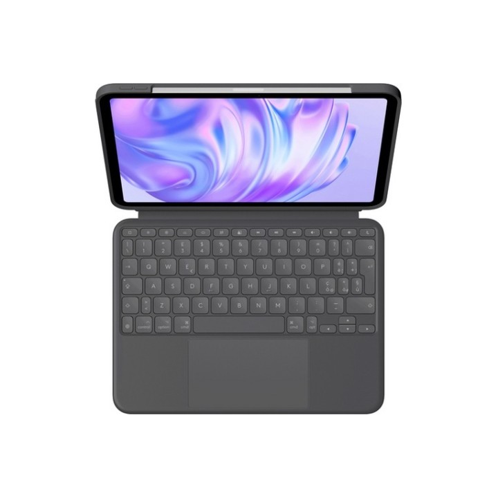 Logitech Combo Touch - Custodia tastiera e carta - con trackpad - retroilluminat