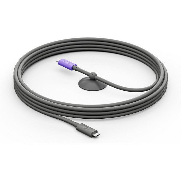 Logitech - Cavo USB - USB-C (M) a USB-C (M) - USB 3.1 Gen 2 - 5 m - per MeetUp 2 (952-000195)