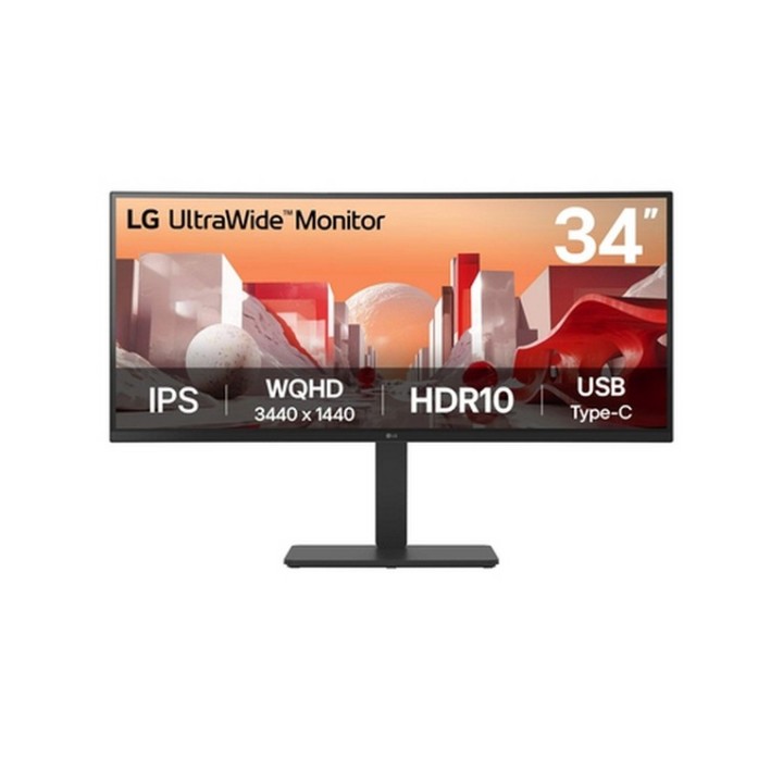 LG UltraWide 34BA75QE-B - Monitor a LED - curvato - 34" - 3440 x 1440 WQHD @ 60