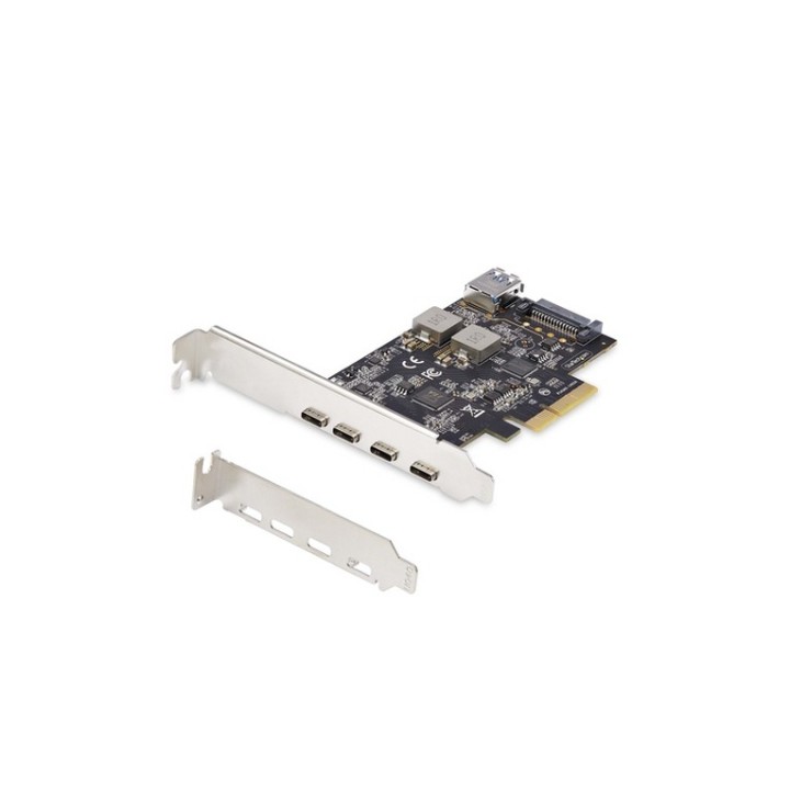 Startech Scheda PCIe USB a 5 porte, USB 3.2 10Gbps, 4x USB-C/1x USB-A - Adattato