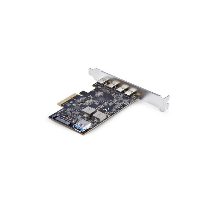 Startech Scheda PCIe USB a 5 porte, USB 3.2 10Gbps, 4x USB-C/1x USB-A - Adattato