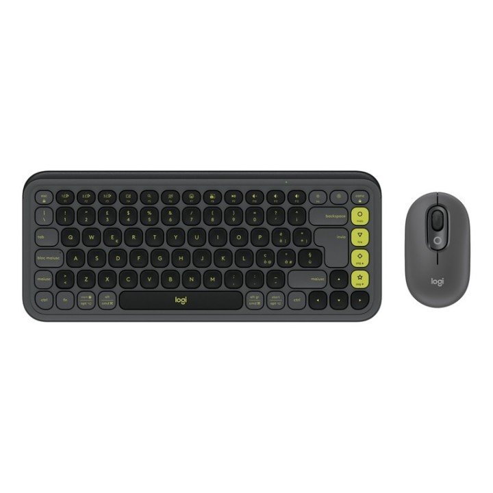 Logitech POP Icon Combo - Set mouse e tastiera - senza fili - Bluetooth LE - QWE