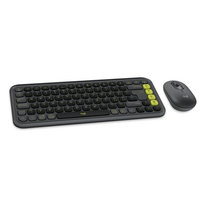 Logitech POP Icon Combo - Set mouse e tastiera - senza fili - Bluetooth LE - QWE