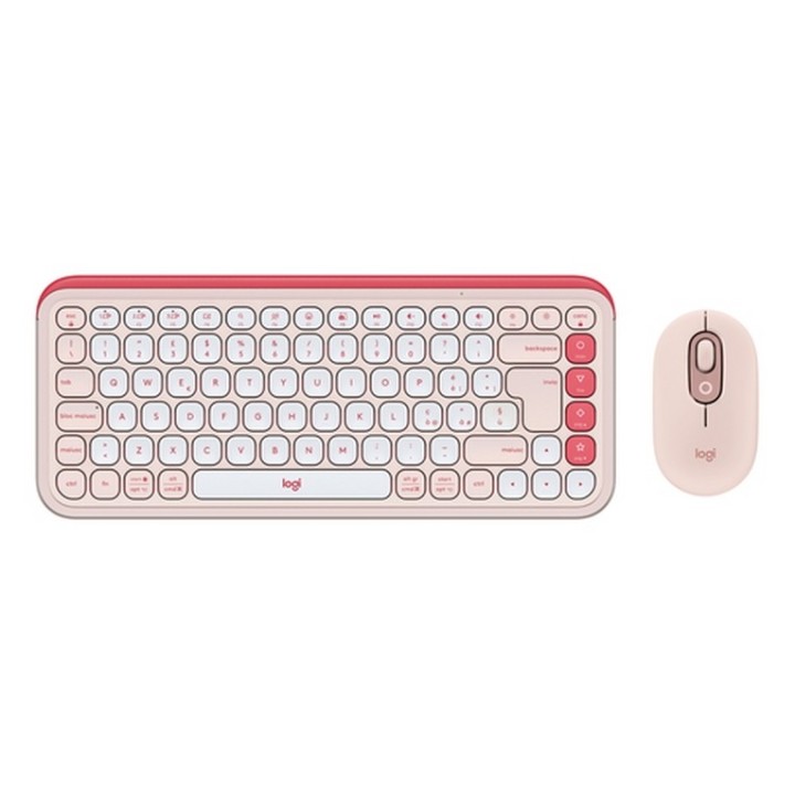 Logitech POP Icon Combo - Set mouse e tastiera - senza fili - Bluetooth LE - QWE