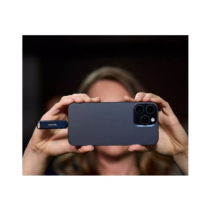SanDisk Phone Drive - Chiavetta USB - 64 GB - USB-C / Lightning - cielo metalliz