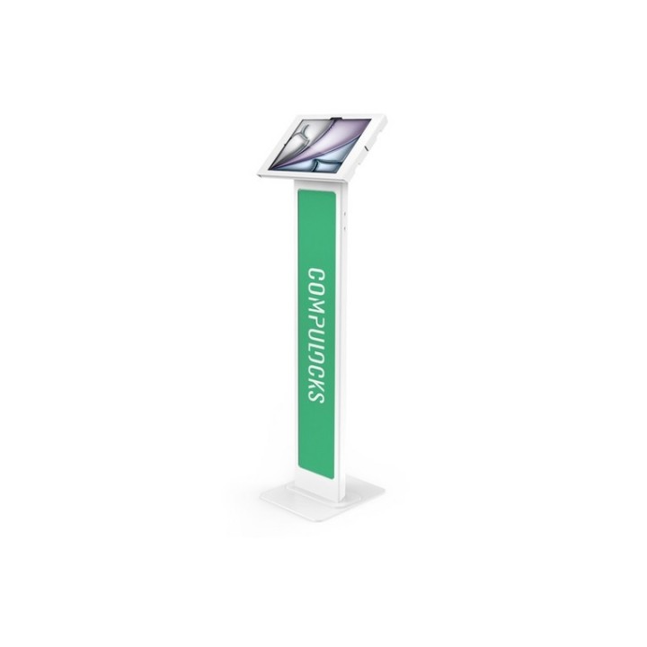 Compulocks iPad Air M2 & M3 13", Apex Enclosure Brandable Floor Stand - White -