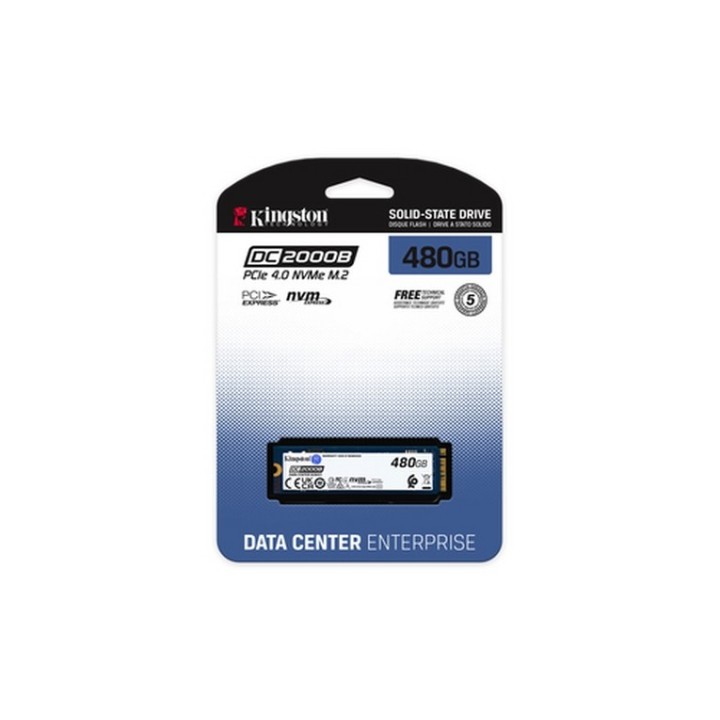 Kingston Data Center DC2000B - SSD - Enterprise - 480 GB - interno - M.2 2280 - (SEDC2000BM8/480G)