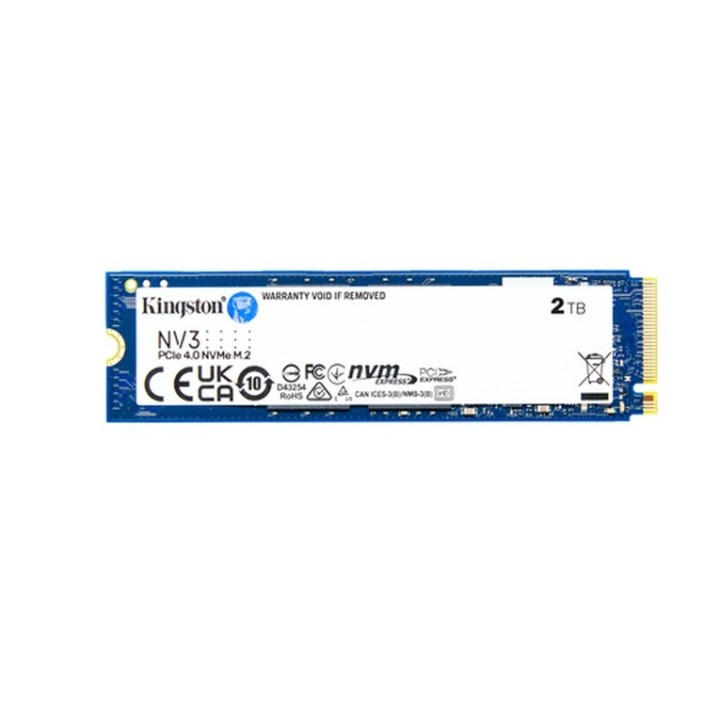 Kingston NV3 - SSD - 2 TB - interno - M.2 2280 - PCIe 4.0 x4 (NVMe) (SNV3S/2000G)