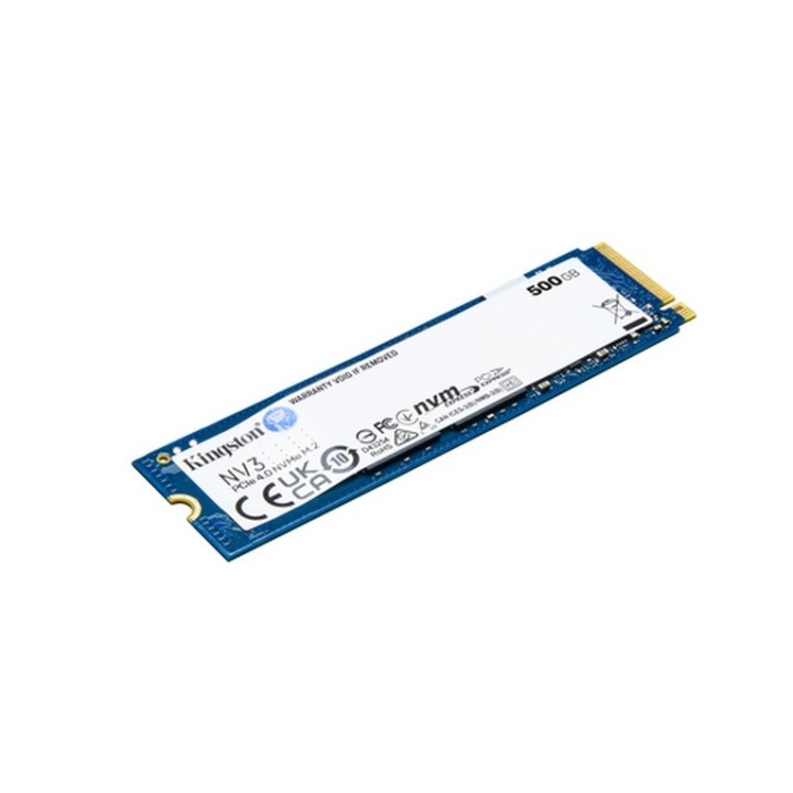 Kingston NV3 - SSD - 500 GB - interno - M.2 2280 - PCIe 4.0 x4 (NVMe) (SNV3S/500G)