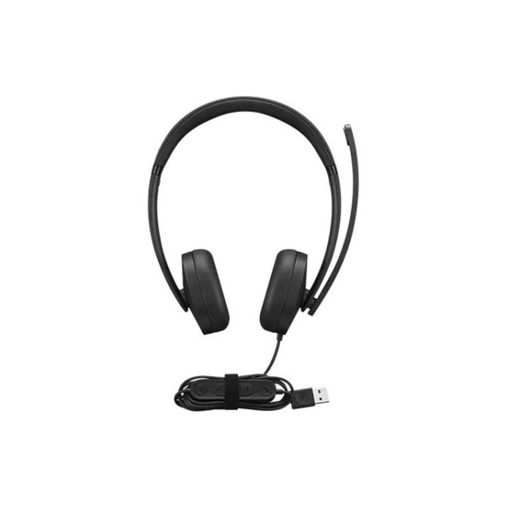 Lenovo Gen 2 - Cuffie con microfono - over ear - cablato - USB-A - nero