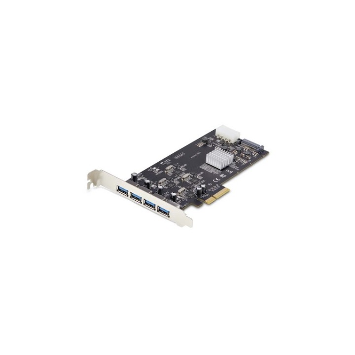 Startech Scheda PCIe USB-A a 4 porte, USB 3,2 5 Gbps - Adattatore USB - PCIe 2.0 (P5Q4A-USB-CARD)