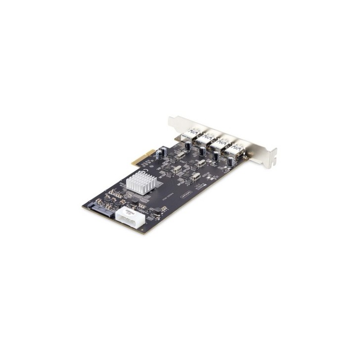 Startech Scheda PCIe USB-A a 4 porte, USB 3,2 5 Gbps - Adattatore USB - PCIe 2.0 (P5Q4A-USB-CARD)