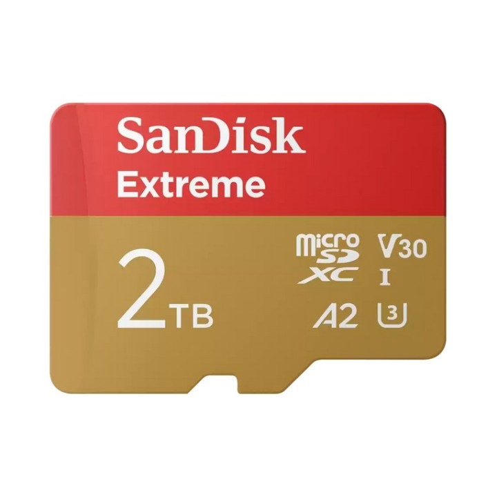 SanDisk Extreme - Scheda di memoria flash (adattatore microSDHC per SD in dotazi (SDSQXAV-2T00-GN6MA)