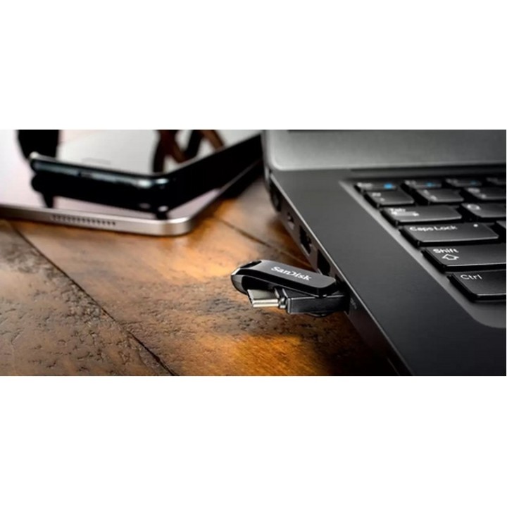 SanDisk Ultra Dual Drive Go - Chiavetta USB - 1 TB - USB 3.1 Gen 1 / USB-C - nav