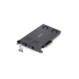 StarTech.com Dual-Bay M.2 NVMe SSD Removable Mobile Rack for PCIe x8 Slot - Adat (2M2-REMOVABLE-PCIE)