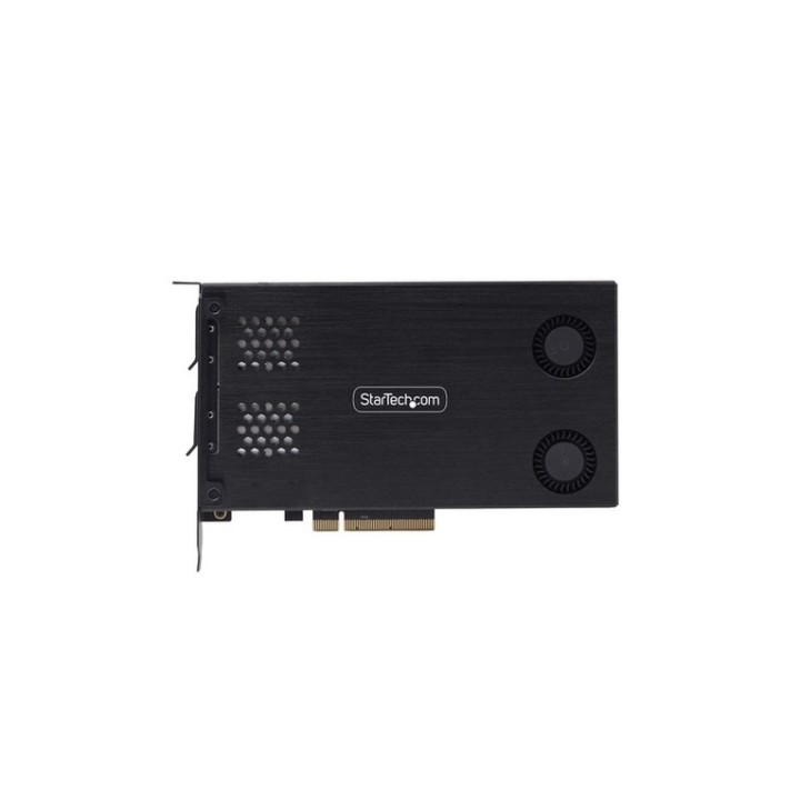 StarTech.com Dual-Bay M.2 NVMe SSD Removable Mobile Rack for PCIe x8 Slot - Adat (2M2-REMOVABLE-PCIE)