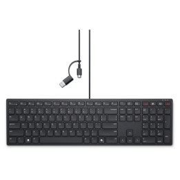 Dell Pro Silent Wired Collaboration Keyboard KB525C - Tastiera - USB, USB-C - QW