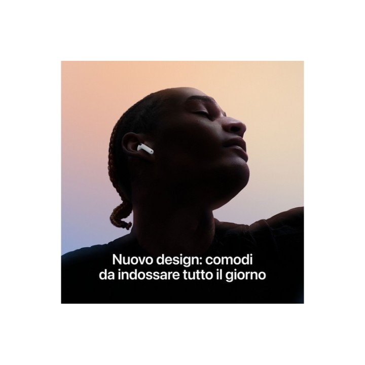 Apple AirPods 4 with Active Noise Cancellation - True wireless earphones con mic (MXP93ZM/A)