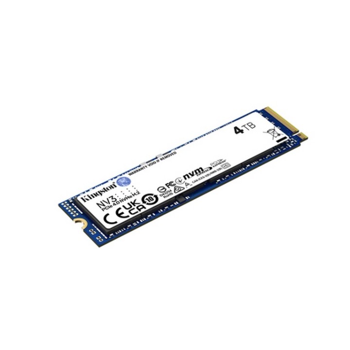 Kingston NV3 - SSD - 4 TB - interno - M.2 2280 - PCIe 4.0 x4 (NVMe) (SNV3S/4000G)