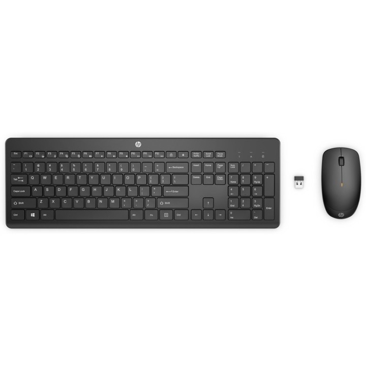 HP 235 - Set mouse e tastiera - layout a 3 zone, corsa dei tasti a profilo ridot (1Y4D0UTABZ)