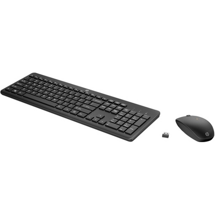 HP 235 - Set mouse e tastiera - layout a 3 zone, corsa dei tasti a profilo ridot (1Y4D0UTABZ)