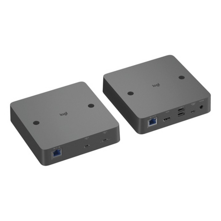 Logitech Extend - Prolunga video/audio - USB-C, 10Mb LAN - sopra CAT 5e/6 - fino