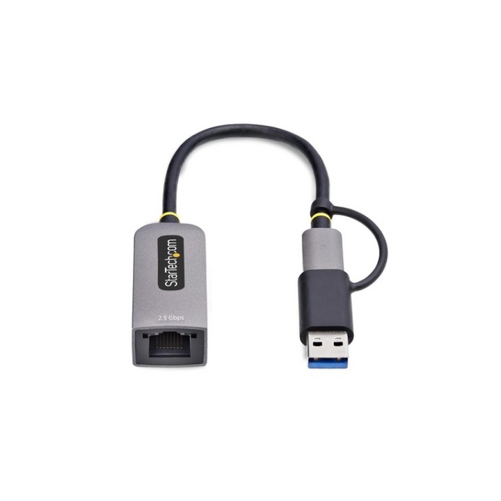 Startech 2.5GbE USB-C to Ethernet Adapter with USB-A Converter - Adattatore di r