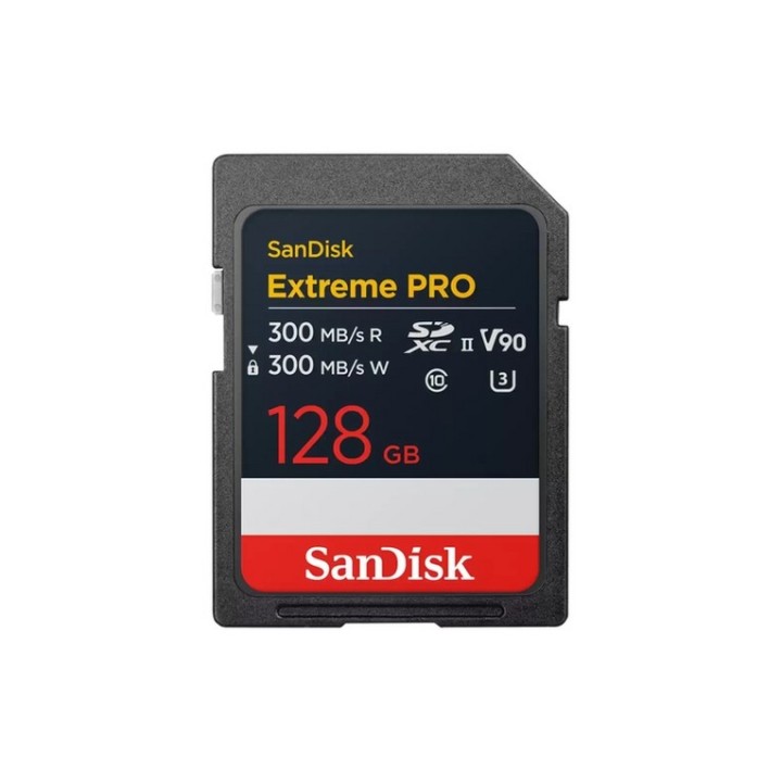SanDisk Extreme PRO - Scheda di memoria flash - 128 GB - Video Class V90 / UHS-I (SDSDXDM-128G-GN4IN)