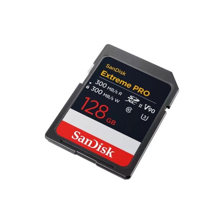 SanDisk Extreme PRO - Scheda di memoria flash - 128 GB - Video Class V90 / UHS-I (SDSDXDM-128G-GN4IN)