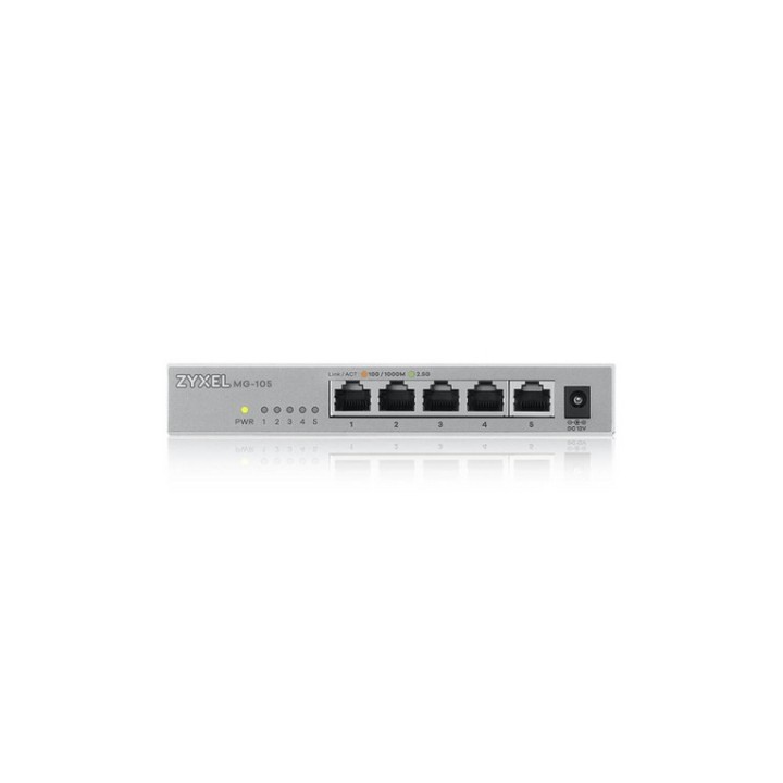 Zyxel XMG-100 Series XMG-105 - Switch - non gestito - 5 x 100/1000/2.5G + 1 x Gi (XMG-105-ZZ0101F)