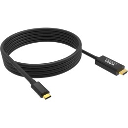 VISION - Cavo adattatore - USB-C maschio a HDMI maschio - 2 m - nero - supporta