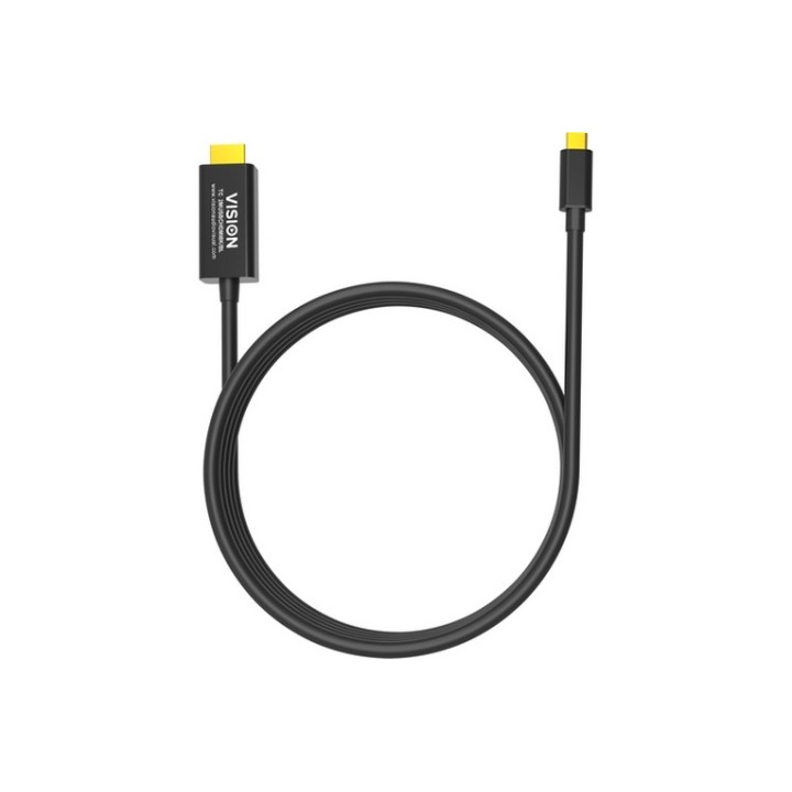 VISION - Cavo adattatore - USB-C maschio a HDMI maschio - 2 m - nero - supporta (TC 2MUSBCHDMI8K/BL)