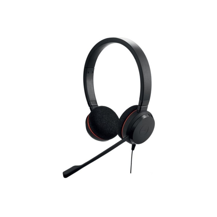 Jabra Evolve 20 UC stereo - Cuffie con microfono - over ear - cablato - USB-C, U