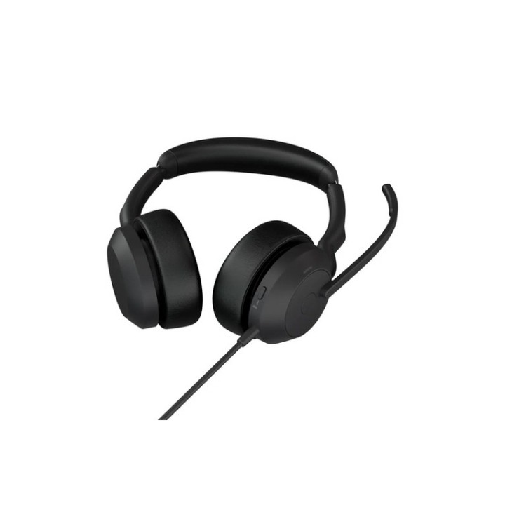 Jabra Evolve2 50 UC Stereo - Cuffie con microfono - over ear - cablato - elimina