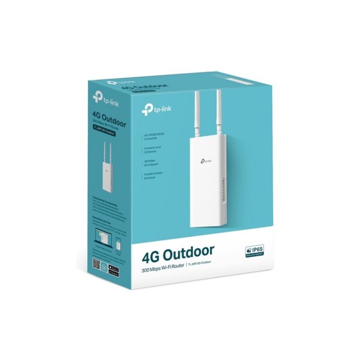 TP-Link TL-MR100-Outdoor V1 - Router wireless - WWAN commutatore a 1 porta - 4G,