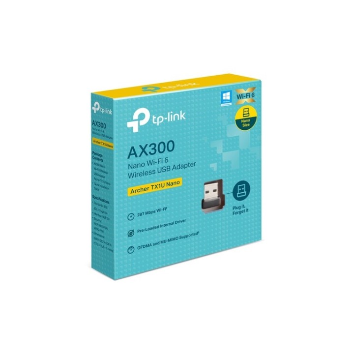 TP-Link Archer TX1U Nano V1 - Adattatore di rete - USB 2.0 - 802.11b/g/n, Wi-Fi (ARCHER TX1U NANO)