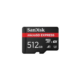 SanDisk Express - Scheda di memoria flash - 512 GB - A1 / UHS-I U3 - microSD PCI (SDSQXFN-512G-GN4NN)