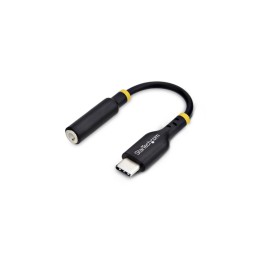 Startech USB-C Audio Adapter to 3.5mm TRRS Jack, Headphone Aux Dongle - Adattato