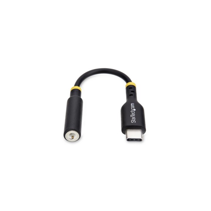 Startech USB-C Audio Adapter to 3.5mm TRRS Jack, Headphone Aux Dongle - Adattato