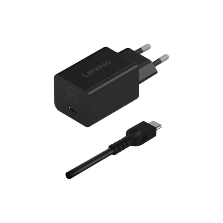 Lenovo Nano - Alimentatore - GaN - 65 watt (USB-C) - nero - Europa - per ThinkPa