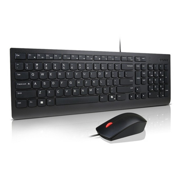 Lenovo Essential Wired Combo - Set mouse e tastiera - USB - QWERTY - Statunitens (4X31R64439)