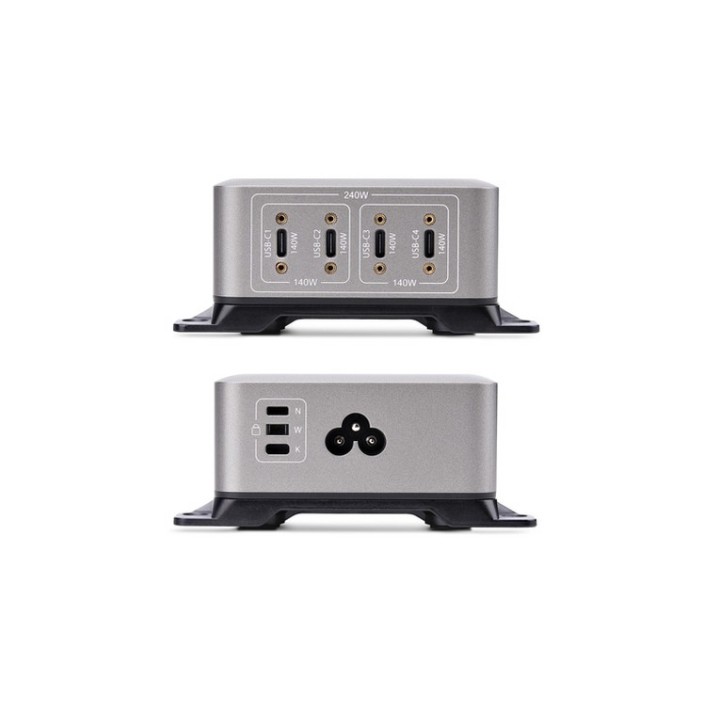 Startech 4-Port USB-C Charger, 240W Total, Single Port 140W EPR - Alimentatore -