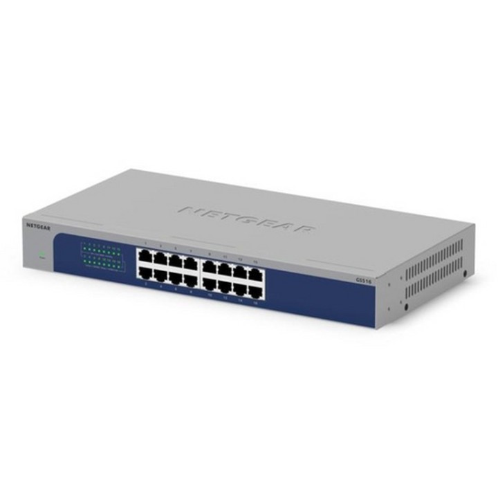NETGEAR GS516 - V3 - switch - unmanaged - 16 x 10/100/1000 - desktop, montabile