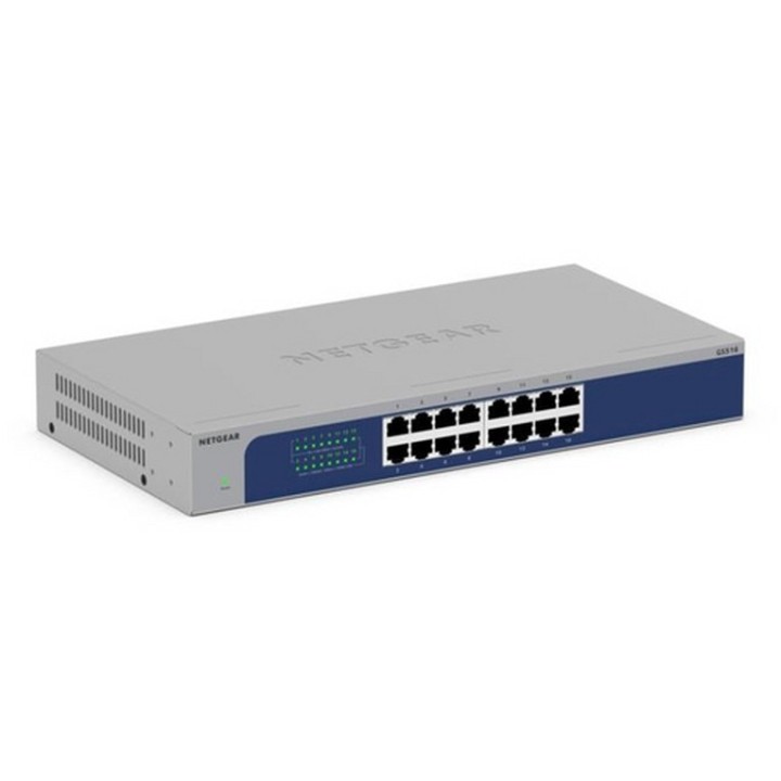 NETGEAR GS516 - V3 - switch - unmanaged - 16 x 10/100/1000 - desktop, montabile