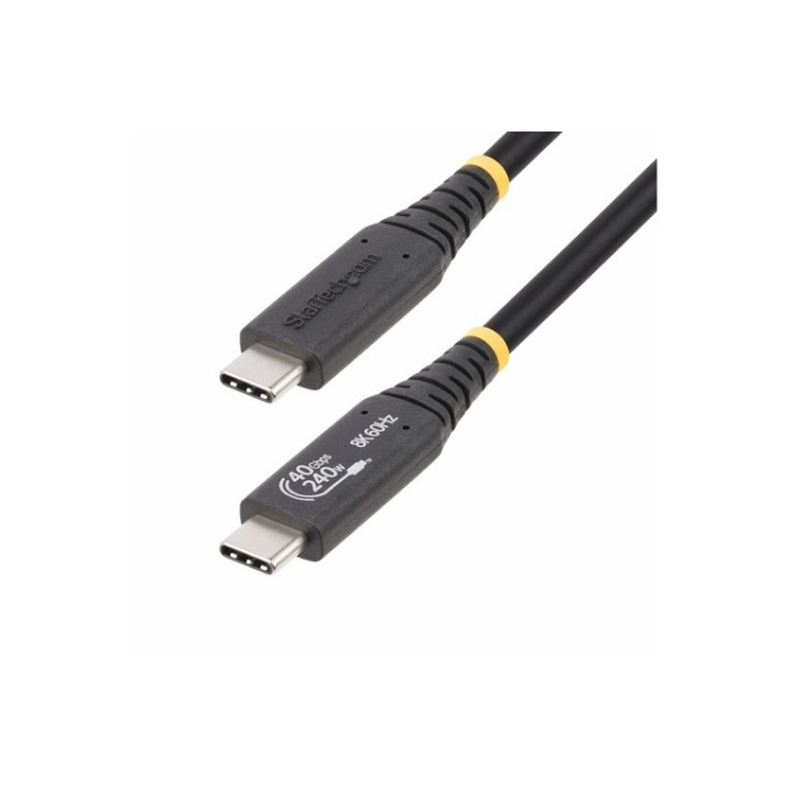 StarTech.com Cavo USB4 da 1m Certificato USB-IF, 8K, 240W PD 3.1, 40Gbps - Cavo