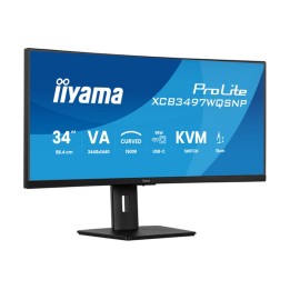 iiyama ProLite XCB3497WQSNP-B1 - Monitor a LED - curvato - 34" - 3440 x 1440 UWQ (XCB3497WQSNP-B1)