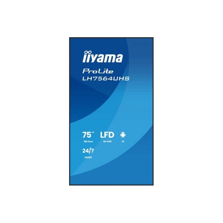 iiyama ProLite LH7564UHS-B1AG - 75" Categoria diagonale (74.5" visualizzabile) D