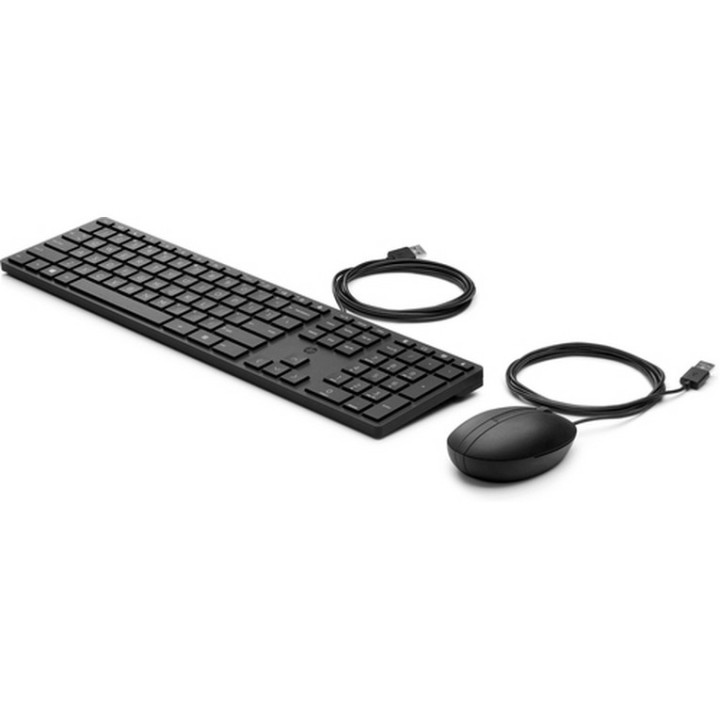 HP Desktop 320MK - Set mouse e tastiera - full size - USB - italiana - nero (9SR36UTABZ)