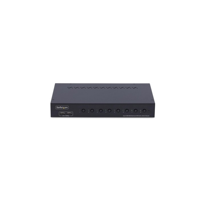 Startech 8-Port HDMI KVM Switch w/1U Rack Mount Kit, 4K 60Hz - Switch KVM - 8 x