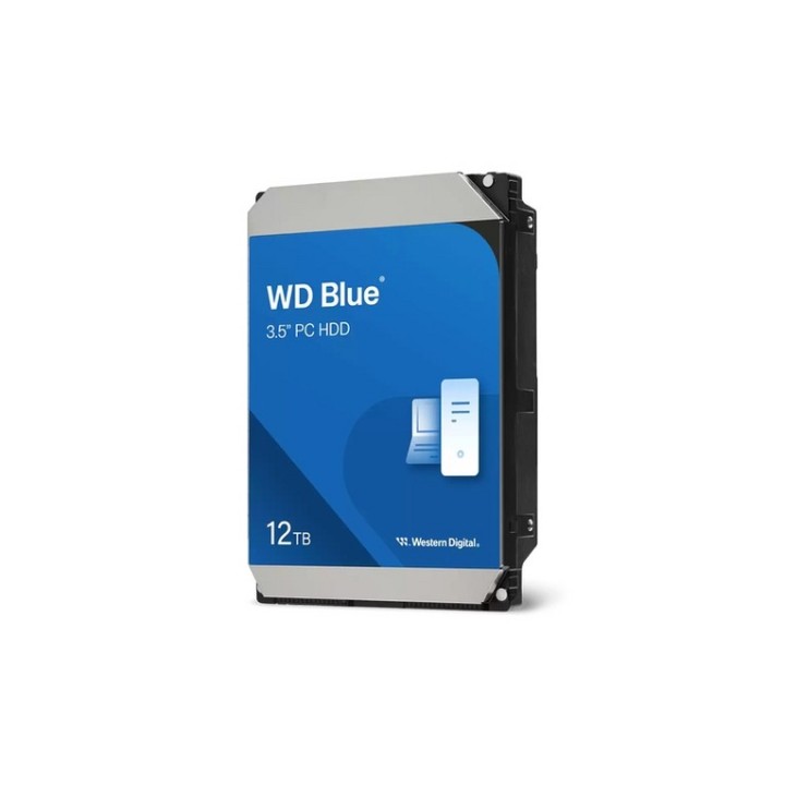 WD Blue - HDD - 12 TB - interno - 3.5" - SATA 6Gb/s - 7200 rpm - buffer: 512 MB (WD120EAGZ) - WESTERN DI
